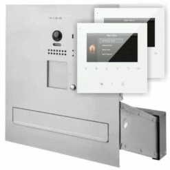 Edelstahl Durchwurfbriefkasten Mit Kamera TFT FARBE LCD Touchsensor 2 Monitore