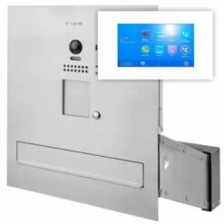 Edelstahl Durchwurfbriefkasten Mit Kamera Touchscreen & Videospeicher 1 Monitor