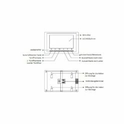 Edelstahl Durchwurfbriefkasten Mit Kamera & Touchsensortasten 1 Monitor -Türschilder aus Edelstahl Geschäft edelstahl durchwurfbriefkasten mit kamera touchsensortasten 1 monitor5