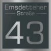 Edelstahl Hausnummer 250x250 Mm Anthrazit RAL 7016 Grau MARRY