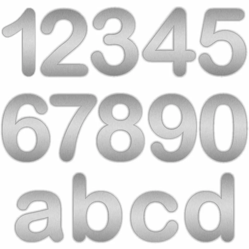 Edelstahl Hausnummer In Vielen Größen Rounded 1 Edelstahl Hausnummer In Vielen Größen Rounded