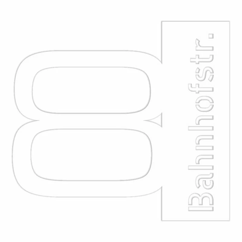 Edelstahl Hausnummer Mit Strassenname RITON 5 Edelstahl Hausnummer Mit Strassenname RITON – Bild 5