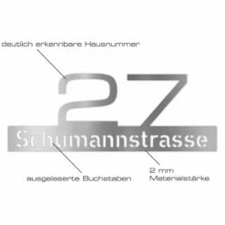Edelstahl Hausnummer Mit Strassenname 12 Edelstahl Hausnummer Mit Strassenname -Türschilder aus Edelstahl Geschäft edelstahl hausnummer mit strassenname6