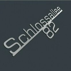 Edelstahl Hausnummer Straßen Schriftzug Selbst Gestalten In Vielen RAL Farben TYP3 -Türschilder aus Edelstahl Geschäft edelstahl hausnummer strassen schriftzug selbst gestalten in vielen ral farben typ34