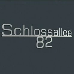 Edelstahl Hausnummer Straßen Schriftzug Selbst Gestalten In Vielen RAL Farben TYP3 -Türschilder aus Edelstahl Geschäft edelstahl hausnummer strassen schriftzug selbst gestalten in vielen ral farben typ36