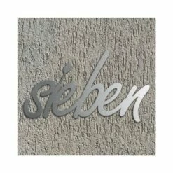 Edelstahl Hausnummern Schriftzug In Worten -Türschilder aus Edelstahl Geschäft edelstahl hausnummern schriftzug in worten3