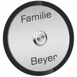 Edelstahl Klingelplatte Durchmesser 100mm