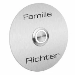 Edelstahl Klingelplatte Durchmesser 80 Mm Rund