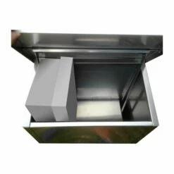 Edelstahl Paketbriefkasten Galvanisiert Mit Zylinderschloss -Türschilder aus Edelstahl Geschäft edelstahl paketbriefkasten galvanisiert mit zylinderschloss3