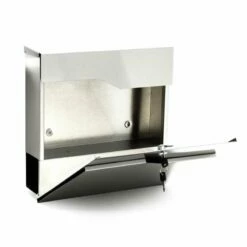 Edelstahl Säulenbriefkasten Inkl. Zeitungsfach RAL 7016 Anthrazit Grau -Türschilder aus Edelstahl Geschäft edelstahl saeulenbriefkasten inkl zeitungsfach ral 7016 anthrazit grau3