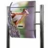 Edelstahl Standbriefkasten Briefkasten Mailbox Eichhörnchen