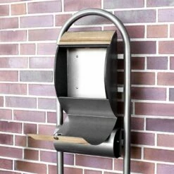 Edelstahl Standbriefkasten Briefkasten Mailbox Hammerschlag Holzplanken 9 Edelstahl Standbriefkasten Briefkasten Mailbox Hammerschlag Holzplanken -Türschilder aus Edelstahl Geschäft edelstahl standbriefkasten briefkasten mailbox hammerschlag holzplanken4