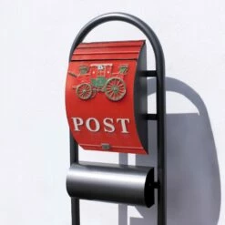 Edelstahl Standbriefkasten Briefkasten Mailbox Hammerschlag Nostalgie -Türschilder aus Edelstahl Geschäft edelstahl standbriefkasten briefkasten mailbox hammerschlag nostalgie5