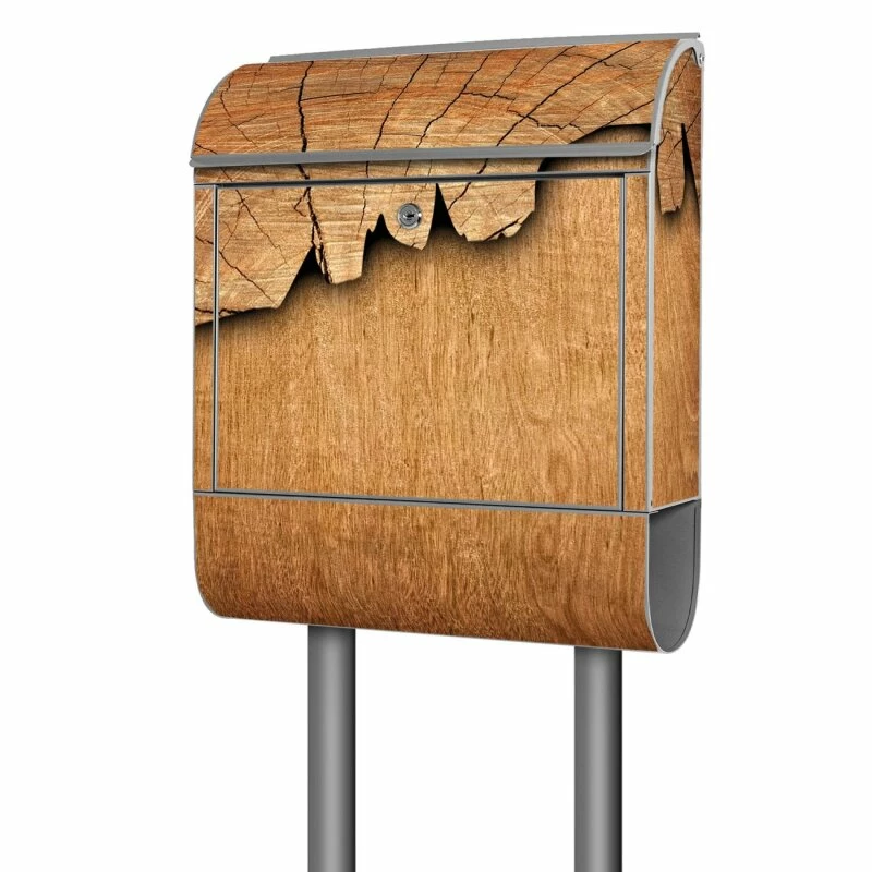 Edelstahl Standbriefkasten Briefkasten Mailbox Stahl Holz 1 Edelstahl Standbriefkasten Briefkasten Mailbox Stahl Holz
