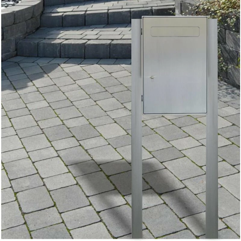 Edelstahl Standbriefkasten Hausbriefkasten Classic 044 7 Edelstahl Standbriefkasten Hausbriefkasten Classic 044 – Bild 7