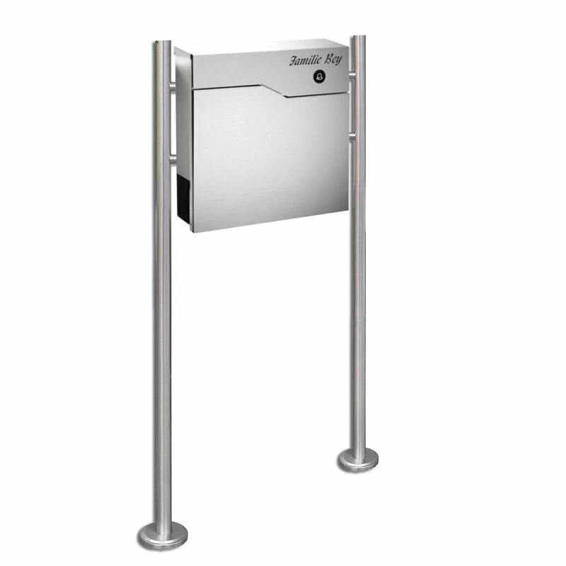Edelstahl Standbriefkasten Mit FUNKKLINGEL Postkasten Briefkasten Izzy 1 Edelstahl Standbriefkasten Mit FUNKKLINGEL Postkasten Briefkasten Izzy