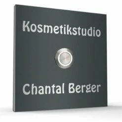 Edelstahl Türklingel 100x100mm -Türschilder aus Edelstahl Geschäft edelstahl tuerklingel 100x100mm2