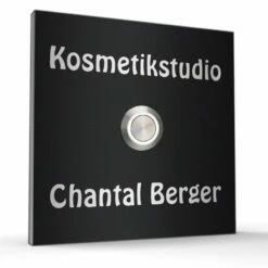 Edelstahl Türklingel 100x100mm -Türschilder aus Edelstahl Geschäft edelstahl tuerklingel 100x100mm3