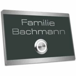 Edelstahl Türklingel 110x85mm Anthrazit RAL 7016 Ralf