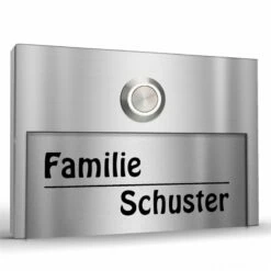 Edelstahl Türklingel 130x100mm Klingelplatte Mit Klarem Acrylglas