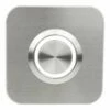 Edelstahl Türklingel 60x60mm Mit 35mm LED Taster