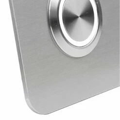 Edelstahl Türklingel 60x60mm Mit 35mm LED Taster -Türschilder aus Edelstahl Geschäft edelstahl tuerklingel 60x60mm mit 35mm led taster3