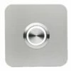 Edelstahl Türklingel 80x80mm Mit 35mm LED Taster
