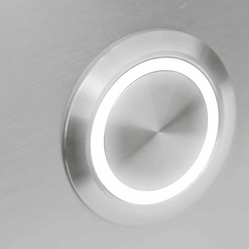 Edelstahl Türklingel 90x90mm Mit 35mm LED Taster 2 Edelstahl Türklingel 90x90mm Mit 35mm LED Taster – Bild 2