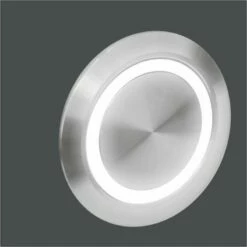 Edelstahl Türklingel Anthrazit 70x70mm Mit 35mm LED Taster -Türschilder aus Edelstahl Geschäft edelstahl tuerklingel anthrazit 70x70mm mit 35mm led taster3