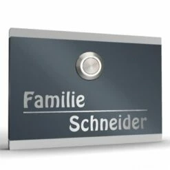 Edelstahl Türklingel Klingelplatte 100x70mm Noah
