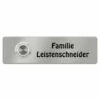 Edelstahl Türklingel Klingelschild 125x35mm Biffo
