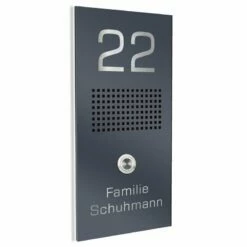 Edelstahl Türklingel Klingeltableau 135x280mm Mit Sprechsieb -Türschilder aus Edelstahl Geschäft edelstahl tuerklingel klingeltableau 135x280mm mit sprechsieb2