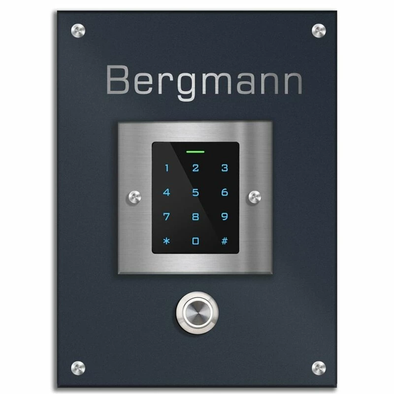 Edelstahl Türklingel Mit Codeschloß Und Transponder 120x160mm 1 Edelstahl Türklingel Mit Codeschloß Und Transponder 120x160mm