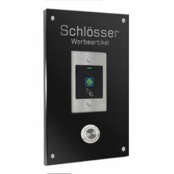Edelstahl Türklingel Mit Fingerprint Und Transponder 120x200mm -Türschilder aus Edelstahl Geschäft edelstahl tuerklingel mit fingerprint und transponder 120x200mm4