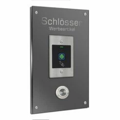 Edelstahl Türklingel Mit Fingerprint Und Transponder 120x200mm -Türschilder aus Edelstahl Geschäft edelstahl tuerklingel mit fingerprint und transponder 120x200mm7