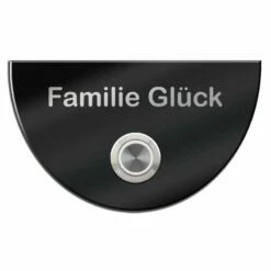 Edelstahl Türklingel Mit LED Und Gravur Halbrund -Türschilder aus Edelstahl Geschäft edelstahl tuerklingel mit led und gravur halbrund4