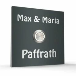 Edelstahl Türklingelschild 80x80mm -Türschilder aus Edelstahl Geschäft edelstahl tuerklingelschild 80x80mm2