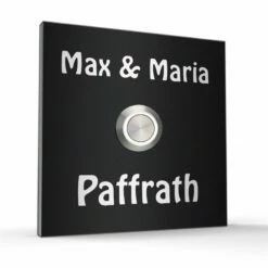 Edelstahl Türklingelschild 80x80mm -Türschilder aus Edelstahl Geschäft edelstahl tuerklingelschild 80x80mm3