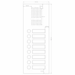 Edelstahl Unterputz Achtfamilien Türklingel 145x392mm 13 Edelstahl Unterputz Achtfamilien Türklingel 145x392mm -Türschilder aus Edelstahl Geschäft edelstahl unterputz achtfamilien tuerklingel 145x392mm7
