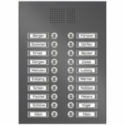 Edelstahl Unterputz Achtzehnfamilien Türklingel Quer 305x385mm -Türschilder aus Edelstahl Geschäft edelstahl unterputz achtzehnfamilien tuerklingel quer 305x385mm5
