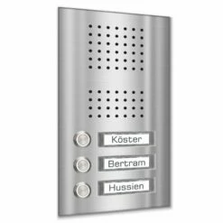 Edelstahl Unterputz Dreifamilien Türklingel 145x245mm