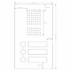 Edelstahl Unterputz Dreifamilien Türklingel 145x245mm -Türschilder aus Edelstahl Geschäft edelstahl unterputz dreifamilien tuerklingel 145x245mm7