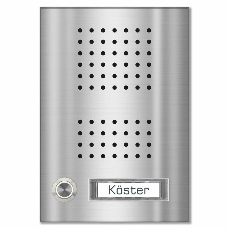 Edelstahl Unterputz Einfamilien Türklingel 145x185mm 2 Edelstahl Unterputz Einfamilien Türklingel 145x185mm – Bild 2