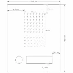 Edelstahl Unterputz Einfamilien Türklingel 145x185mm 13 Edelstahl Unterputz Einfamilien Türklingel 145x185mm -Türschilder aus Edelstahl Geschäft edelstahl unterputz einfamilien tuerklingel 145x185mm7