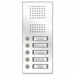 Edelstahl Unterputz Fünffamilien Türklingel 145x304mm -Türschilder aus Edelstahl Geschäft edelstahl unterputz fuenffamilien tuerklingel 145x304mm5