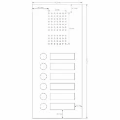 Edelstahl Unterputz Sechsfamilien Türklingel 145x333mm 13 Edelstahl Unterputz Sechsfamilien Türklingel 145x333mm -Türschilder aus Edelstahl Geschäft edelstahl unterputz sechsfamilien tuerklingel 145x333mm7
