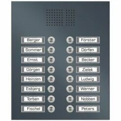 Edelstahl Unterputz Sechszehnfamilien Türklingel Quer 305x355mm -Türschilder aus Edelstahl Geschäft edelstahl unterputz sechszehnfamilien tuerklingel quer 305x355mm3