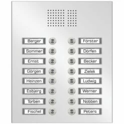 Edelstahl Unterputz Sechszehnfamilien Türklingel Quer 305x355mm -Türschilder aus Edelstahl Geschäft edelstahl unterputz sechszehnfamilien tuerklingel quer 305x355mm5