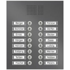 Edelstahl Unterputz Sechszehnfamilien Türklingel Quer 305x355mm -Türschilder aus Edelstahl Geschäft edelstahl unterputz sechszehnfamilien tuerklingel quer 305x355mm6