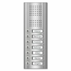 Edelstahl Unterputz Siebenfamilien Türklingel 145x362mm -Türschilder aus Edelstahl Geschäft edelstahl unterputz siebenfamilien tuerklingel 145x362mm2